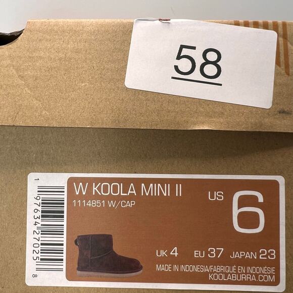 Koolaburra by UGG Koola Mini II Suede Ankle Boots Pull On Cappuccino Women 6 NWB - Picture 10 of 10